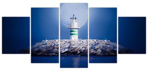 Maják na mori - obraz (Obraz 150x70cm)