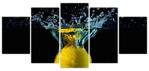 Obraz citrónu vo vode (Obraz 150x70cm)