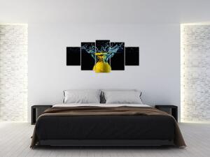 Obraz citrónu vo vode (Obraz 150x70cm)