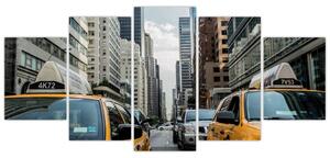 Obraz New-York - žlté taxi (Obraz 150x70cm)