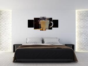 Obraz do kuchyne - šálku s kávou (Obraz 150x70cm)
