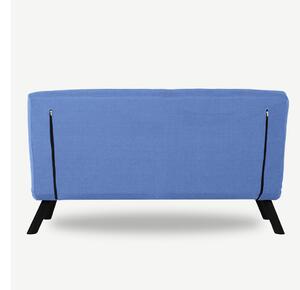 Dizajnová rozkladacia sedačka Hilarius 133 cm modrá