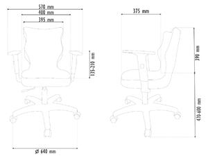 Kancelárska stolička PETIT 5 | biela podnož Jasmine 3