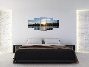 Obraz jazera (Obraz 150x70cm)
