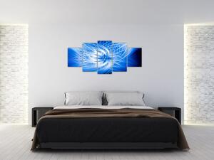 Modrý moderný obraz (Obraz 150x70cm)