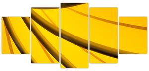 Žltá abstrakcie (Obraz 150x70cm)