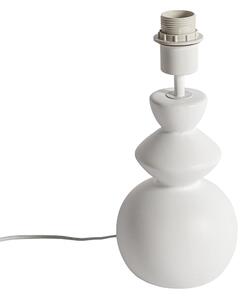 Dizajnová stolná lampa biela keramika 15 cm bez tienidla - Alisia