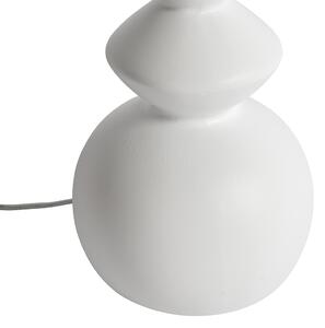 Dizajnová stolná lampa biela keramika 15 cm bez tienidla - Alisia