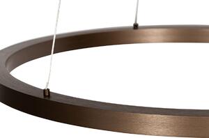 Bronzové závesné svietidlo 60 cm vrátane LED 3-stupňovo stmievateľné - Girello