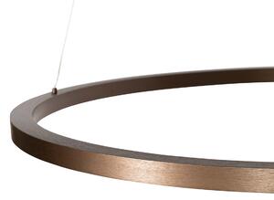 Bronzové závesné svietidlo 80 cm vrátane LED 3-stupňovo stmievateľné - Girello