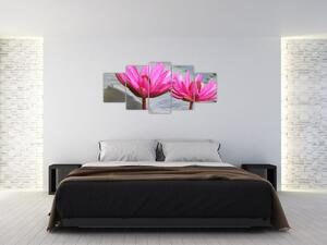 Obraz dvoch kvetov (Obraz 150x70cm)
