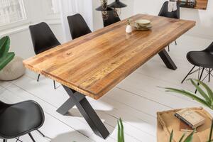 Jedálenský stôl IRONIC X 200 cm - prírodná