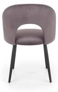 Halmar K384 jedálenská stolička šedá / čierna