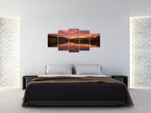Obraz s jazerom na stenu (Obraz 150x70cm)