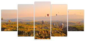 Obraz - letiaci balóny (Obraz 150x70cm)