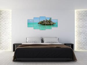 Obraz mora s ostrovčekom (Obraz 150x70cm)