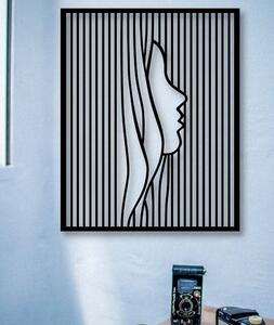 Veselá Stena Drevená nástenná dekorácia Dievčenský profil