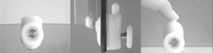Mereo, Sprchový set z Kory Lite, štvrťkruh, 90 cm, biely ALU, sklo Grape a nízké SMC vaničky, MER-CK35121ZN