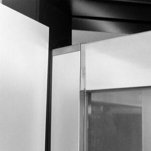 Mereo, Lima sprchové dvere pivotové 100x190 cm, chróm ALU, 6mm sklo Point, MER-CK80932K