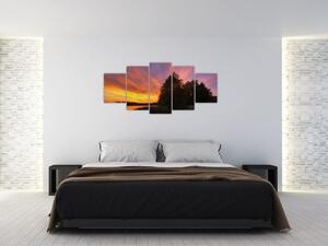 Farebný západ slnka - obraz (Obraz 150x70cm)