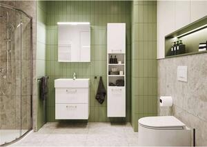 Mereo, Leny, kúpeľňová skrinka vysoká 33x25x170 cm, biela, ľavá, MER-CN814