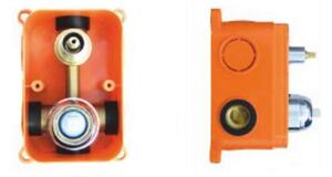 Mereo, Sprchová podomietková batéria s prepínačom, Zuna, Mbox, kryt, chróm, MER-CB60106ZA