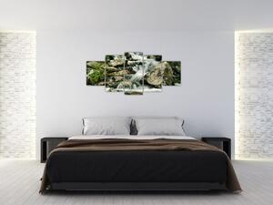 Horský vodopád - obraz (Obraz 150x70cm)