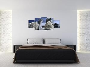 Zimná krajina - obraz do bytu (Obraz 150x70cm)