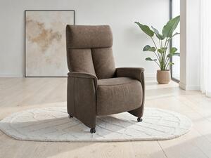 RELAXAČNÉ KRESLO, textil, hnedá Sit & More - Online Only obývacie izby, Online Only
