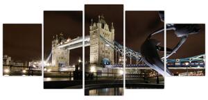Nočný Tower Bridge - obraz (Obraz 150x70cm)