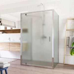 Mereo Lima, sprchovací kút 800x800 cm, štvorec,pivotové dvere, 2x bočná stena, chróm ALU, sklo Point 6mm, MER-CK86812K