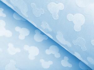 Biante Detská obliečka na vankúš Minky hladká MKH-001 Mickey - Nebeská modrá 30 x 50 cm