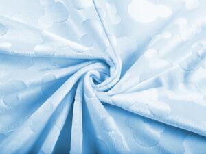 Biante Detské posteľné obliečky do postieľky hladké MKH-001 Mickey - Nebeské modré Do postieľky 90x130 a 40x60 cm