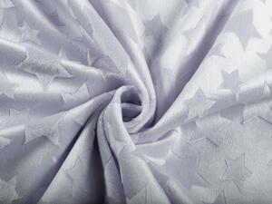 Biante Detské posteľné obliečky do postieľky hladké MKH-004 Hviezdičky - Sivé Do postieľky 90x140 a 50x70 cm