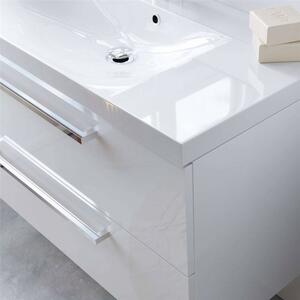 Mereo, Bino, kúpeľňová skrinka s keramickým umývadlom 81x46x55 cm, biela, MER-CN661