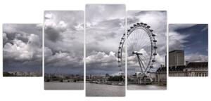 Londýnske oko (London eye) - obraz (Obraz 150x70cm)
