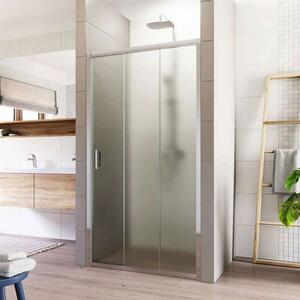 Mereo Lima, zasúvacie trojdielne sprchové dvere 80x190, 6mm Point sklo, chrómový profil, MER-CK80612K