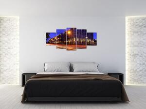Nočné ulice - obraz do bytu (Obraz 150x70cm)
