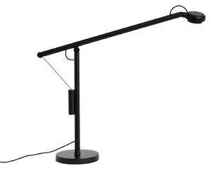 Stolové Lampa HAY, Fifty-Fifty, stmievateľné, Čierna, Pracovňa, Hliník, Dizajnový