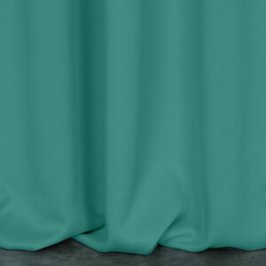 EUROFIRANY Elegantný jednofarebný záves z vysoko zatemňujúcej tkaniny 140 cm x 270 cm tyrkysová 100 % polyester Rozmer varianty: 135 cm x 270 cm, Farba varianty: 1