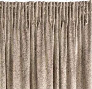 EUROFIRANY zamatový záves s potlačou imitácie mramoru 140 cm x 270 cm popolavá 100 % polyester Rozmer varianty: 140 cm x 270 cm, Farba varianty: Tmavo béžová