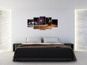 Nočné kolotoče - obraz (Obraz 150x70cm)