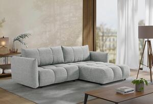 ROZKLADACIA ROHOVÁ SEDAČKA, plast, textil, kompozitné drevo, sivobéžová Livetastic - Online Only obývacie izby, Online Only