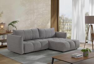 ROZKLADACIA ROHOVÁ SEDAČKA, plast, textil, kompozitné drevo, sivá Livetastic - Online Only obývacie izby, Online Only