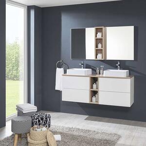 Mereo, Aira, kúpeľňová skrinka 70x20 cm, horná, policová, biela, MER-CN716S