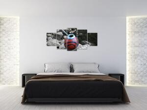 Červený hrnček - obraz (Obraz 150x70cm)