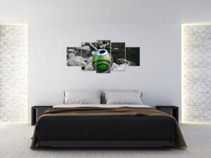 Zelený hrnček - obraz (Obraz 150x70cm)