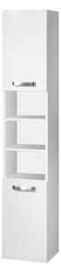 Mereo, Leny, kúpeľňová skrinka vysoká 33x25x170 cm, biela, pravá, MER-CN815