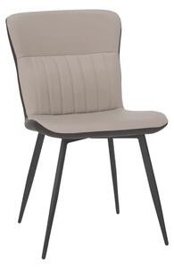 Atraktívna jedálenská stolička, ekokoža béžová (k297863)