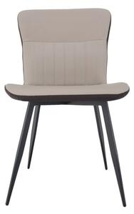 Atraktívna jedálenská stolička, ekokoža béžová (k297863)